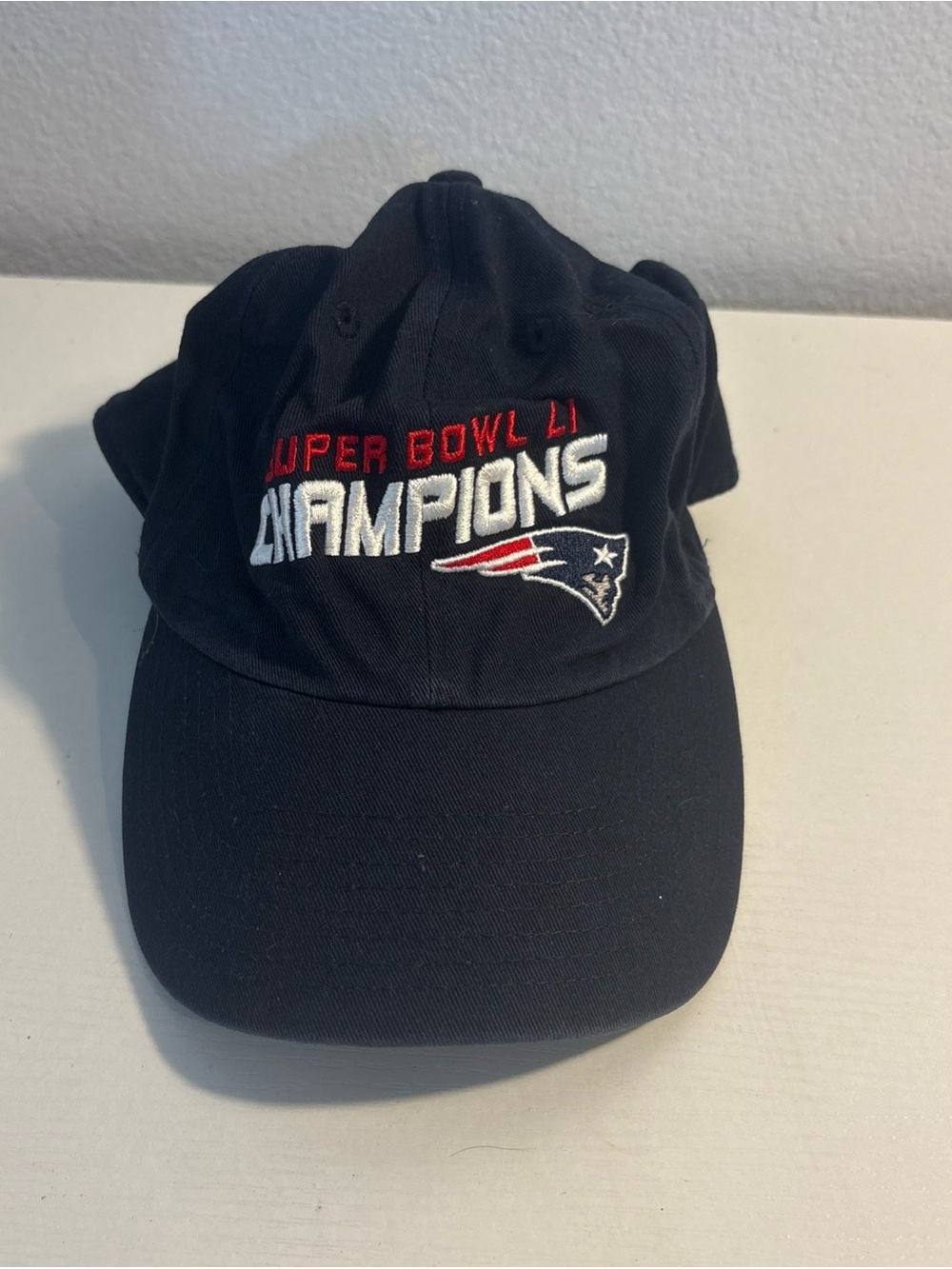 New England Patriots Men's NFL Navy '47 Super Bowl LI Logo Adjustable Hat